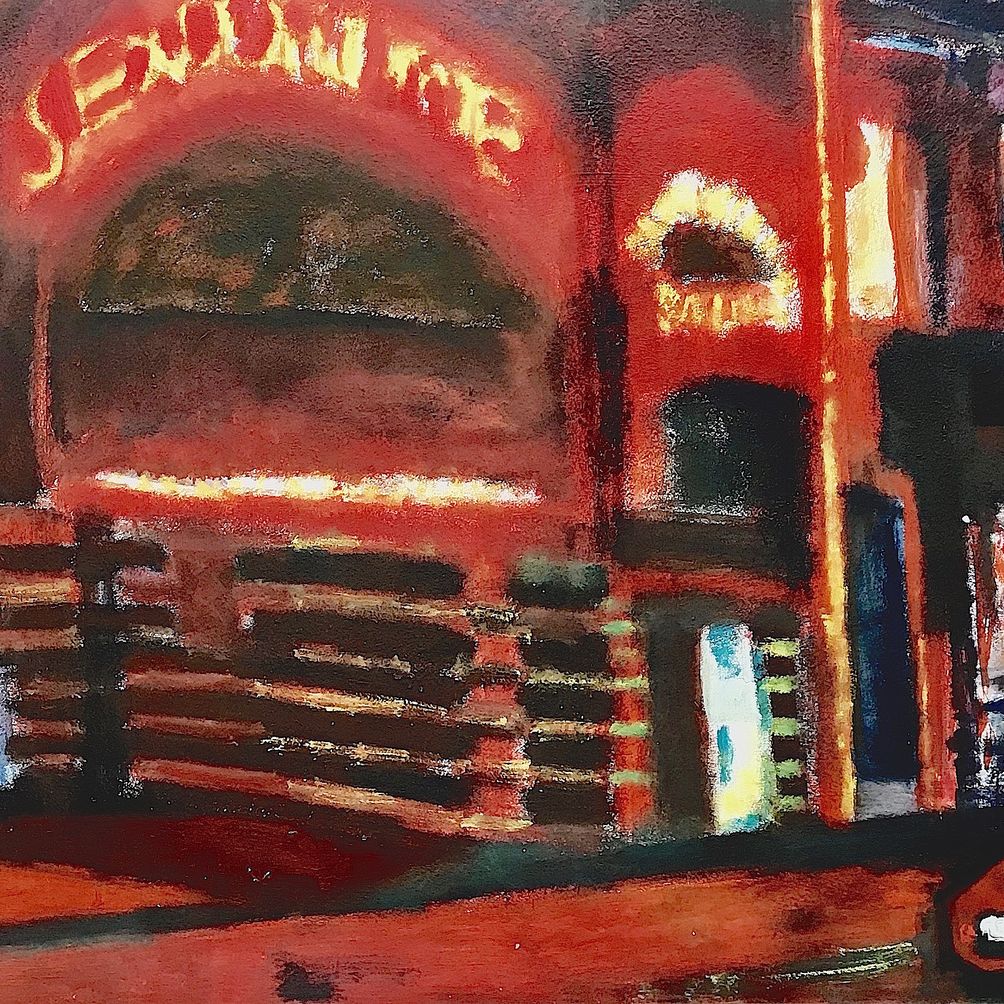 Sexodrome, óleo/tablero, ( 90x200 )