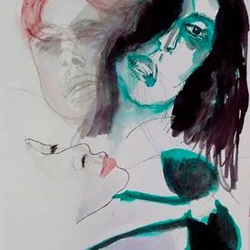 Giselle and Co Sharpen pen & watercolour / paper A4.
