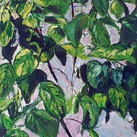 Membrillero, óleo/okumen, (104x104)