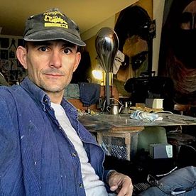 Pintor Juan Benosa, estudio en Huesca