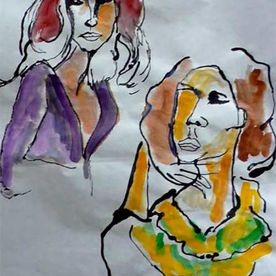 Cindirela Ink & watercolour / rice paper A4.