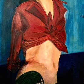 Salma óleo/panel, (220x122)